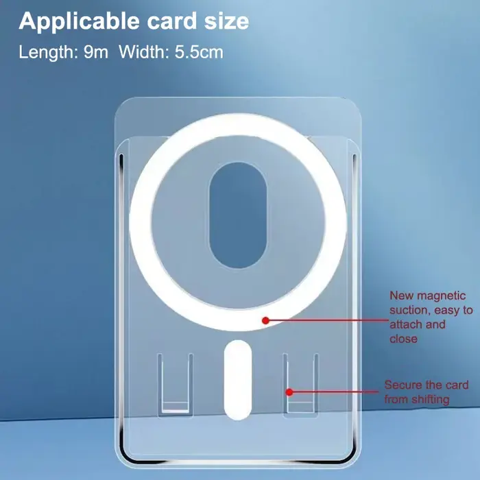 Porte-cartes magnétique conviviale ré pour carte bancaire de bus