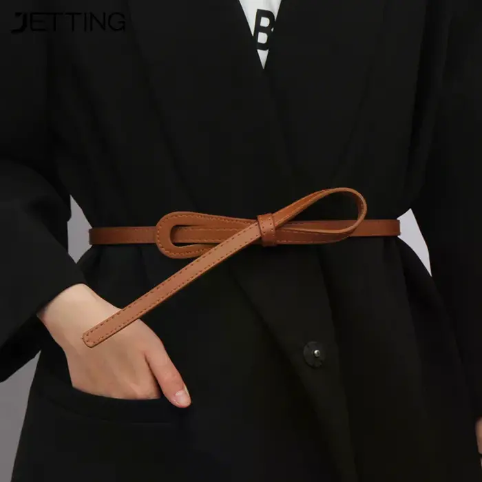 Ceintures fines à nœuds pour femmes