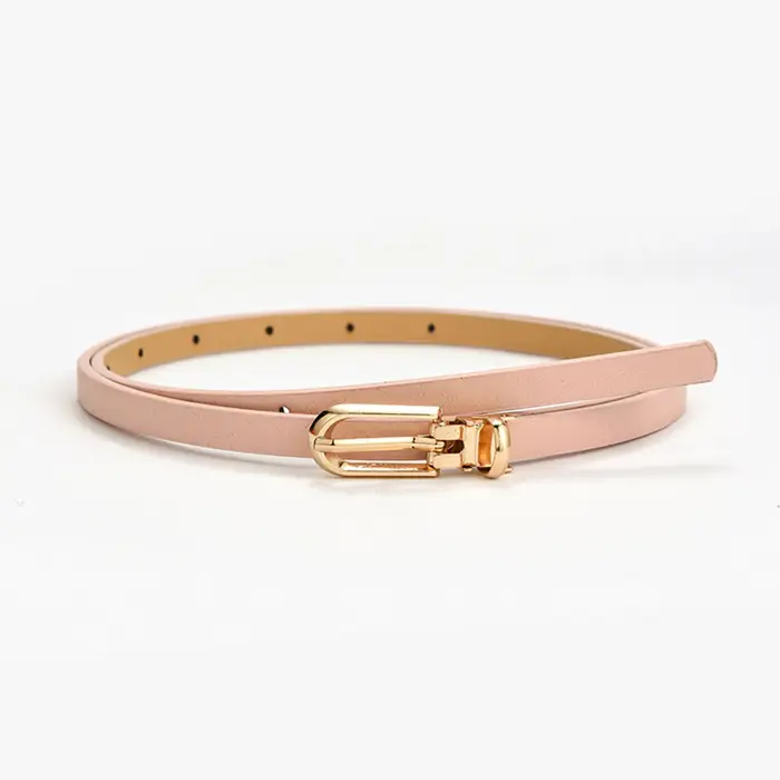 Nouvelles femmes ceintures mode réglable en cuir Pu ceinture mince pour les filles boucle en or sangle robe chandails manteaux ceintures de taille maigres