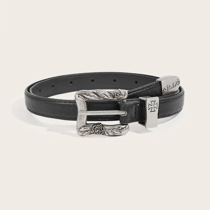 Nouvelle ceinture tressée punk de haute qualité 2026, design Erd Belt Cross Melancholic de deuxième 