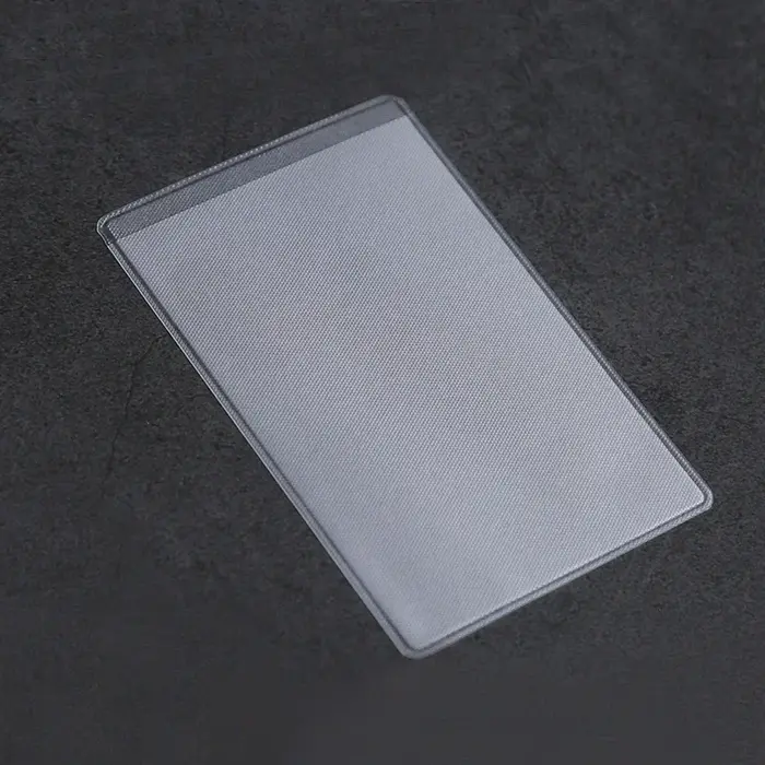 1/5/10 pièces PVC Transparent porte-carte Bus Business Case banque crédit
