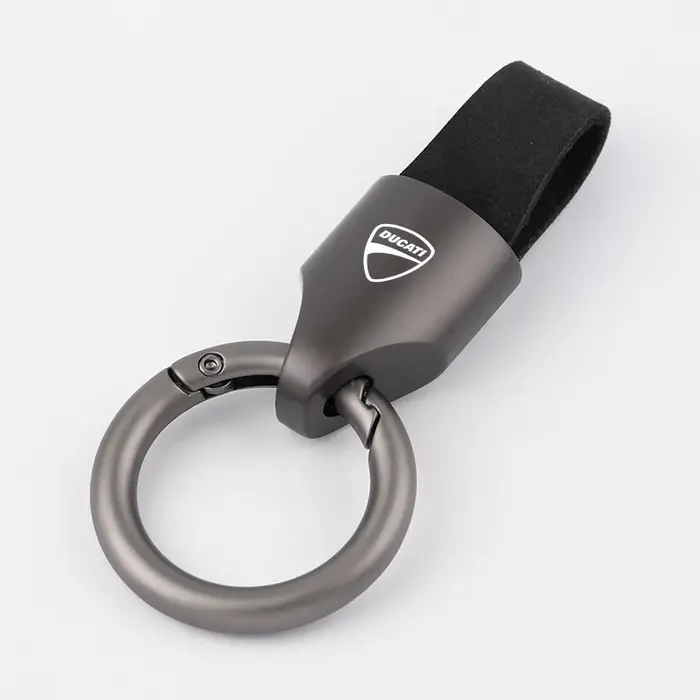 Porte-clés de luxe en cuir/métal pour hommes et femmes, 1 pièce, à la mode, pour Ducati Monster Pani