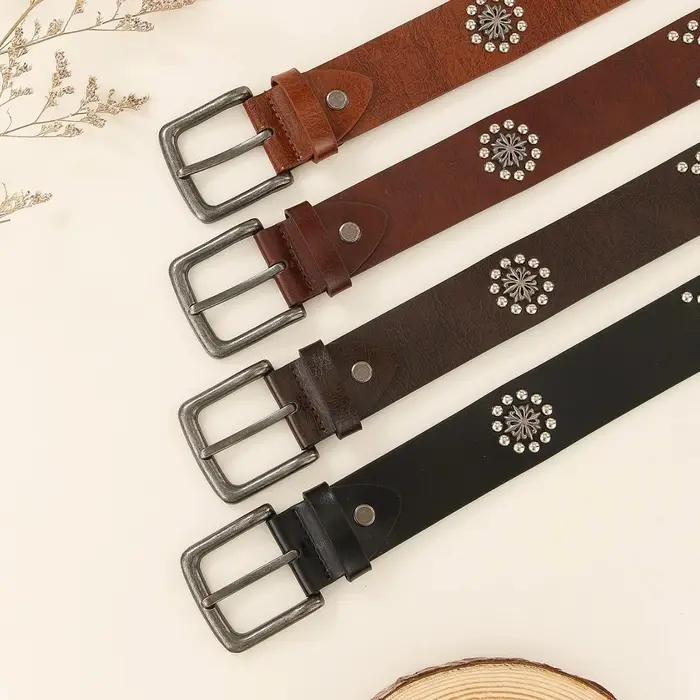 Ceinture à rivets style punk vintage