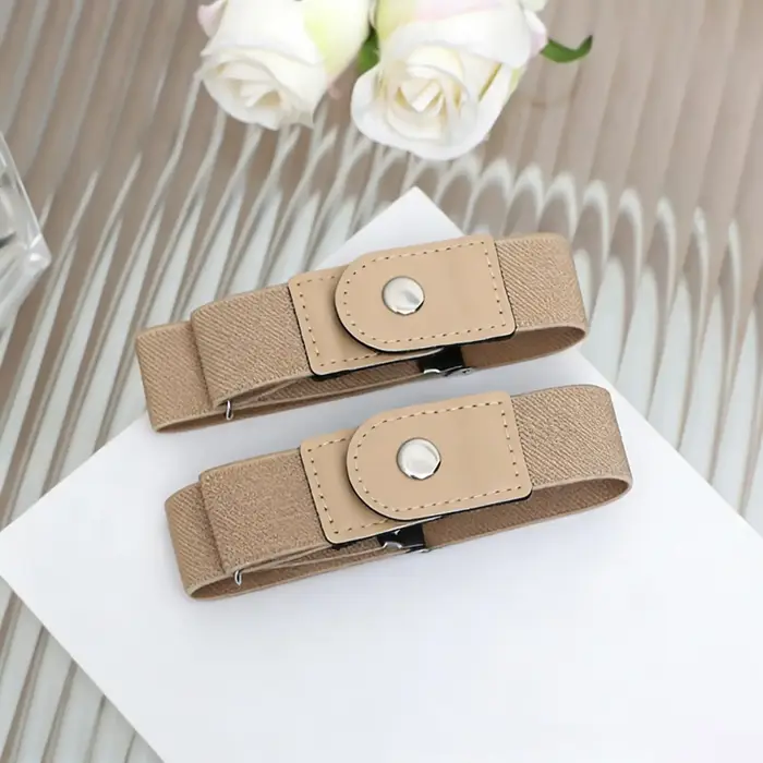 1 paire de ceinture élastique sans boucle