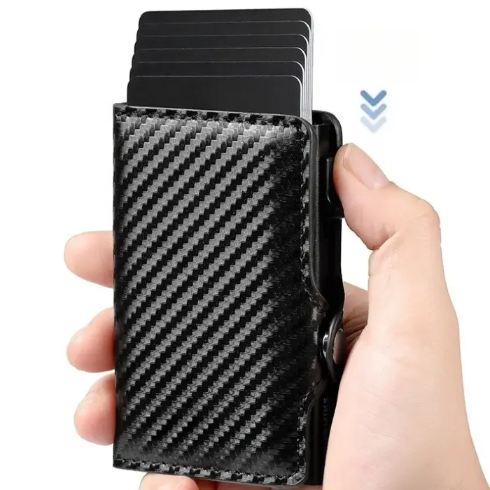 Porte-cartes en fibre de carbone pour hommes