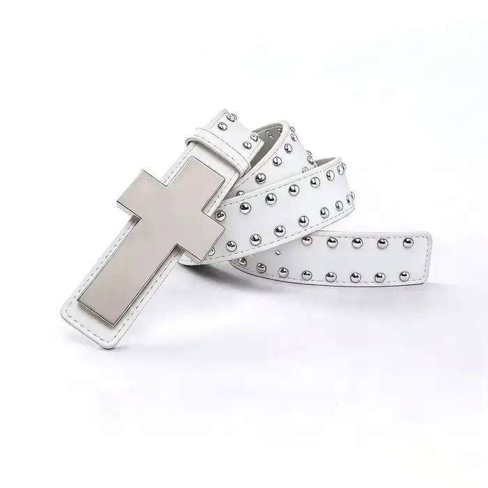 Ceinture Punk Croix pour Hommes Femmes