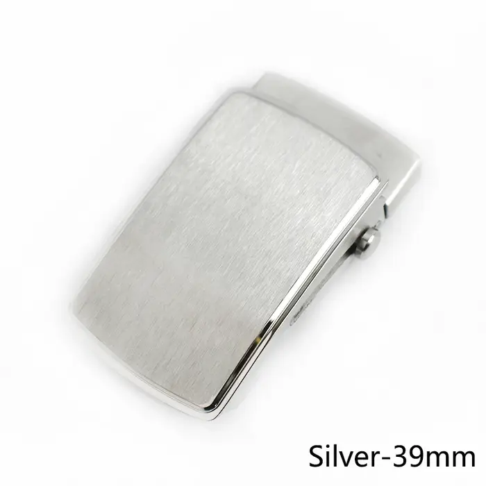 Boucle de ceinture en acier inoxydable 36mm/39mm, fermoir à roulettes en laiton massif, boucles automatiques sans dents, accessoires de tête en cuir