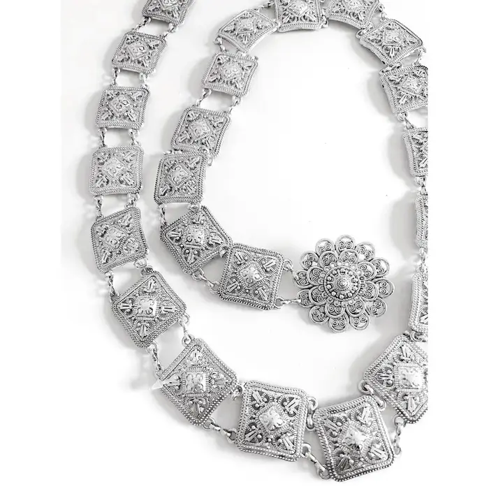 Ceinture pour femme atmosphérique et élégante, chaîne en métal, ceinture de style décontracté et polyvalente (B,105 CENTÍMETROS)