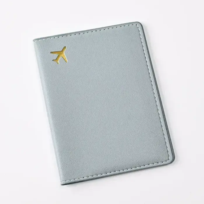 Porte-passeport de voyage en cuir PU pour hommes et femmes