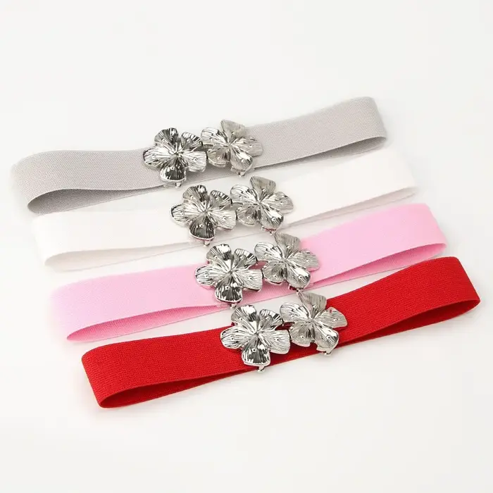 Ceinture élastique à la taille pour femme