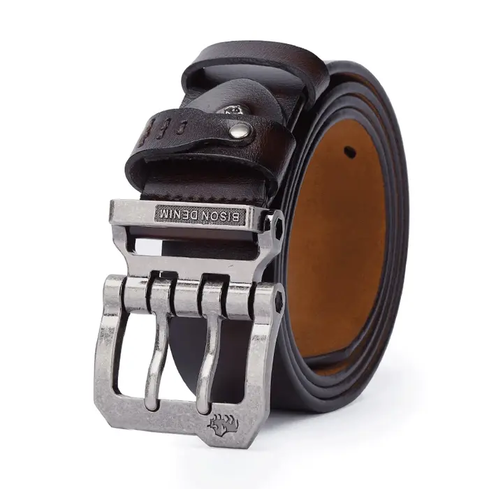Ceinture en cuir véritable pour hommes, de haute qualité, avec boucle ardillon de luxe, fantaisie, V
