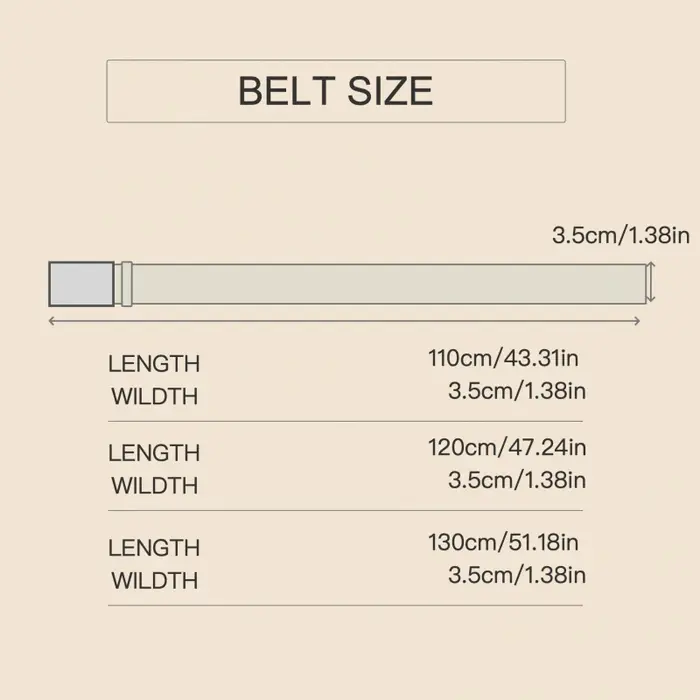 Ceinture en cuir PU blanc pour homme avec boucle automatique