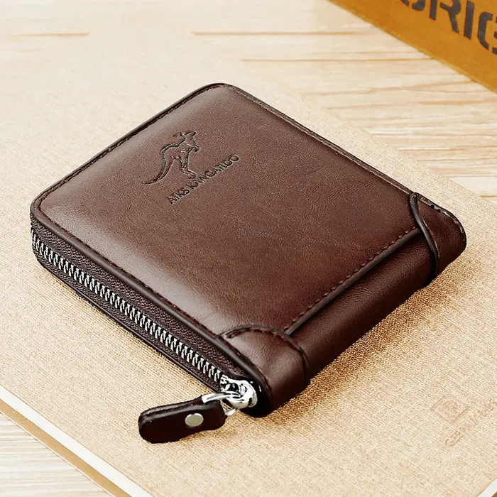 Portefeuille en cuir pour hommes de luxe Porte-monnaie pour hommes