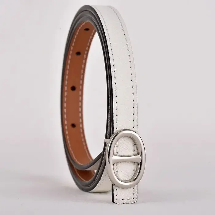 Nouvelle ceinture polyvalente en cuir fin pour femme, motif palmier double face, multicolore, pour j