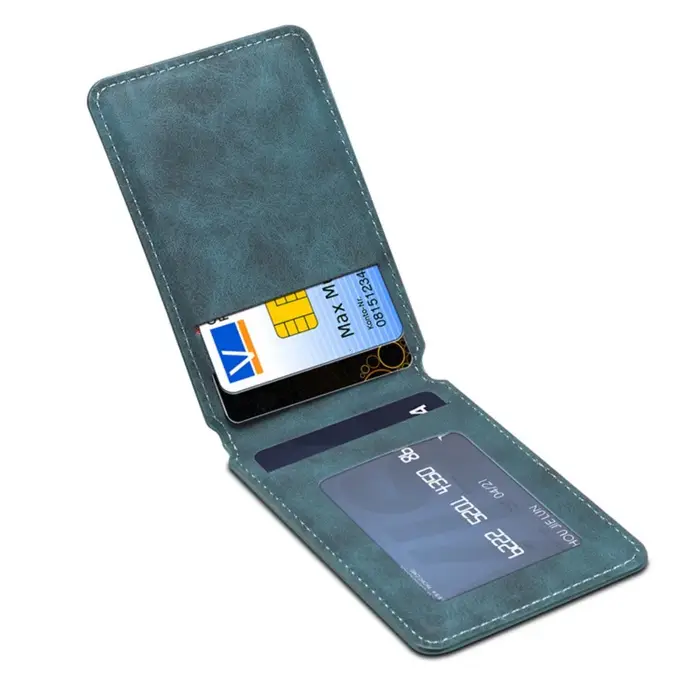 Porte-cartes en cuir pour hommes