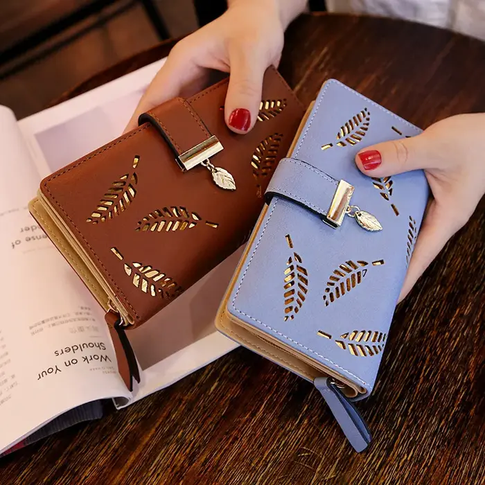 Femmes portefeuille en cuir PU sac à main femme Long