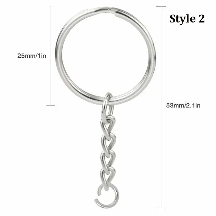 Ensemble de combinaison de porte-clés en métal