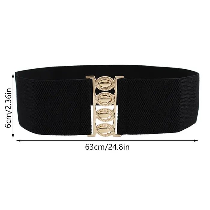 Ceinture large élastique pour femme