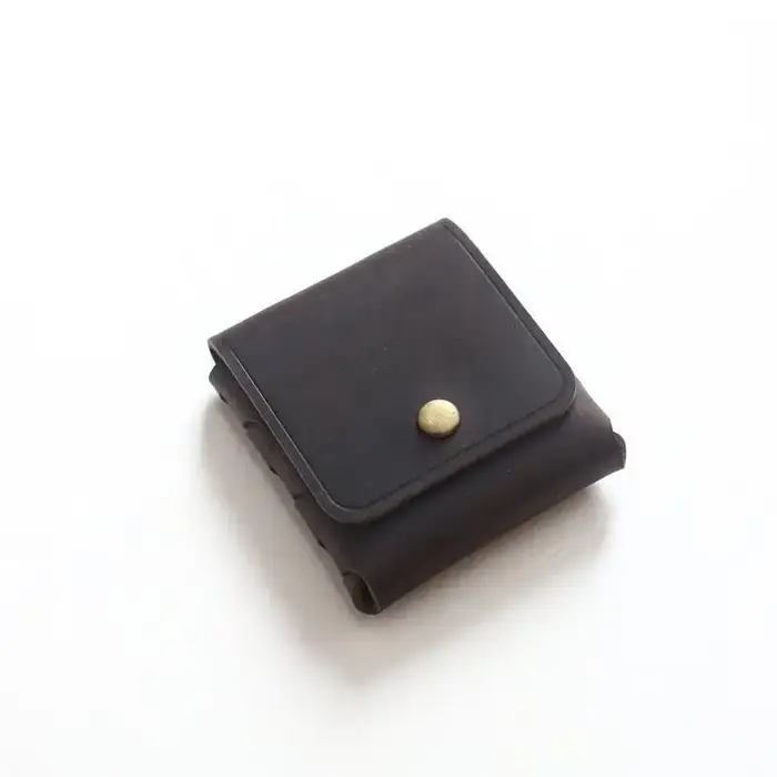 Porte-monnaie en cuir véritable pour hommes et femmes, 100%, petit sac d'argent Vintage en cuir de v