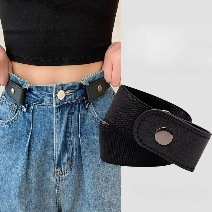 Ceinture élastique Simple et à la mode pour hommes et femmes