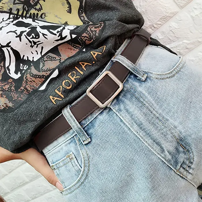 Ceinture en cuir véritable pour femmes