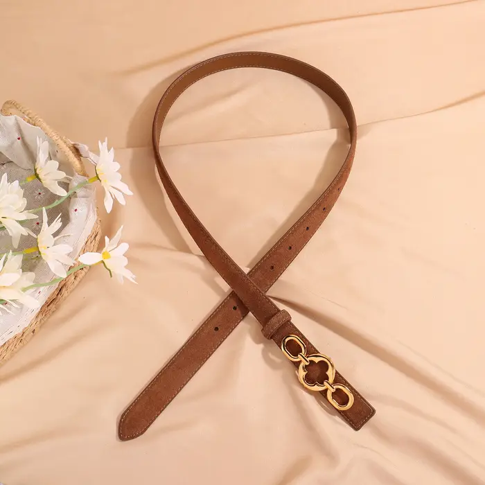 Ceinture classique en cuir pour femmes