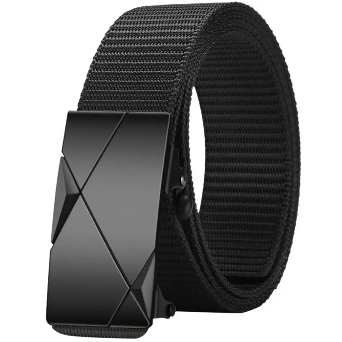 Ceinture de pantalon décontractée pour hommes, tendance et polyvalente, en toile, adaptée aux sports