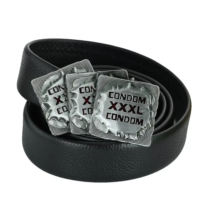 Boucle de ceinture en cuir pour hommes