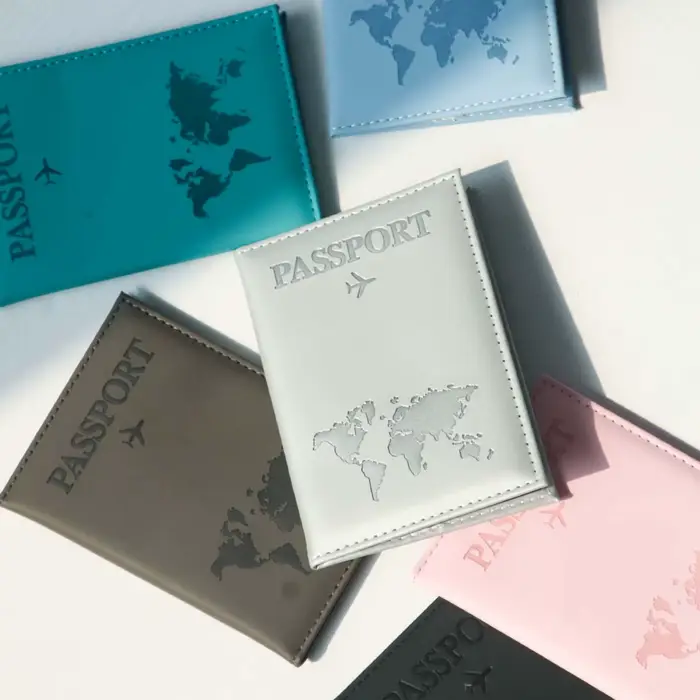 Porte-passeport carte PU couverture de passeport voyage essentiel croisière doit avoir