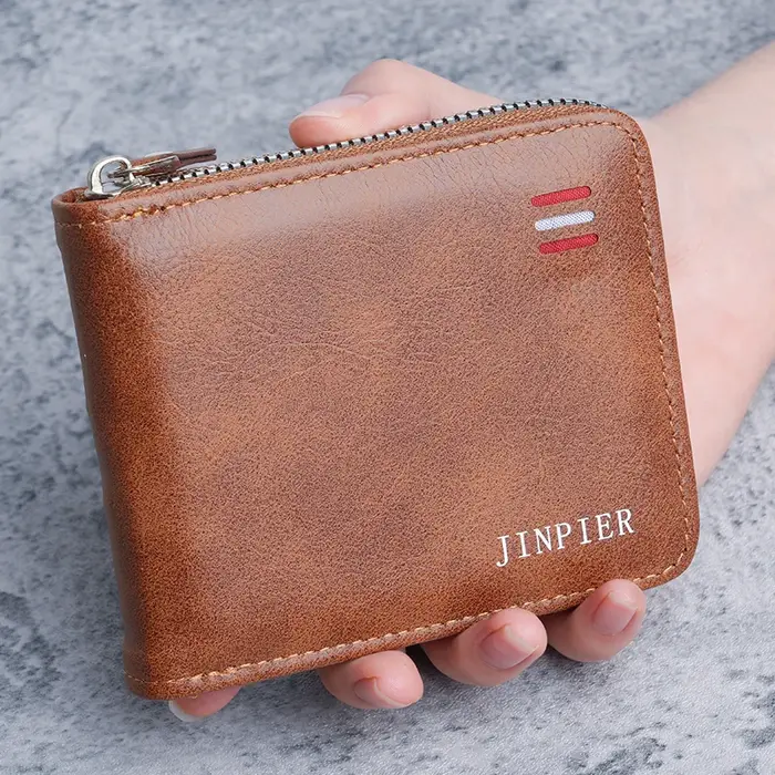 Portefeuille Homme 2026 Nouveau Style Court Tendance Grande Capacité Porte-Cartes en Cuir Souple Des