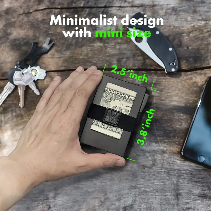 Portefeuille Airtag intelligent pour hommes