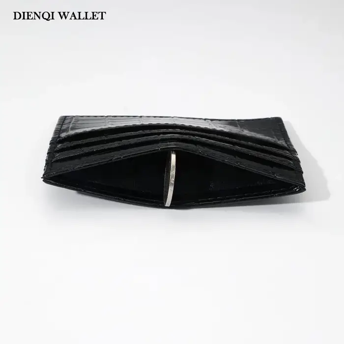 Portefeuille Crocodile solide Simple pour femmes