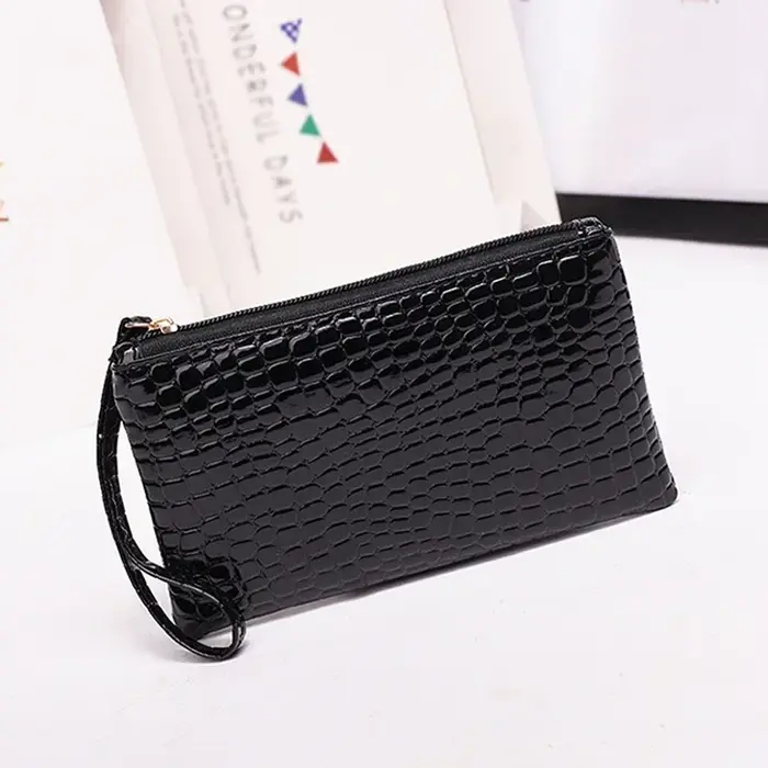 Portefeuille crocodile pour femme