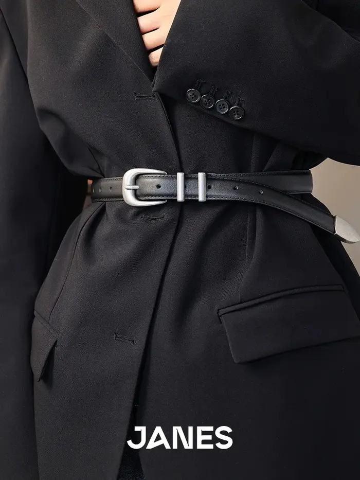 Ceinture en cuir véritable pour femmes et filles
