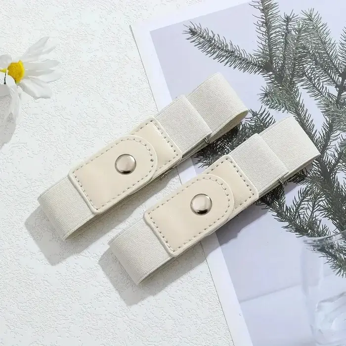 2 pièces/ensemble sans boucle ceinture élastique pour femmes hommes unisexe