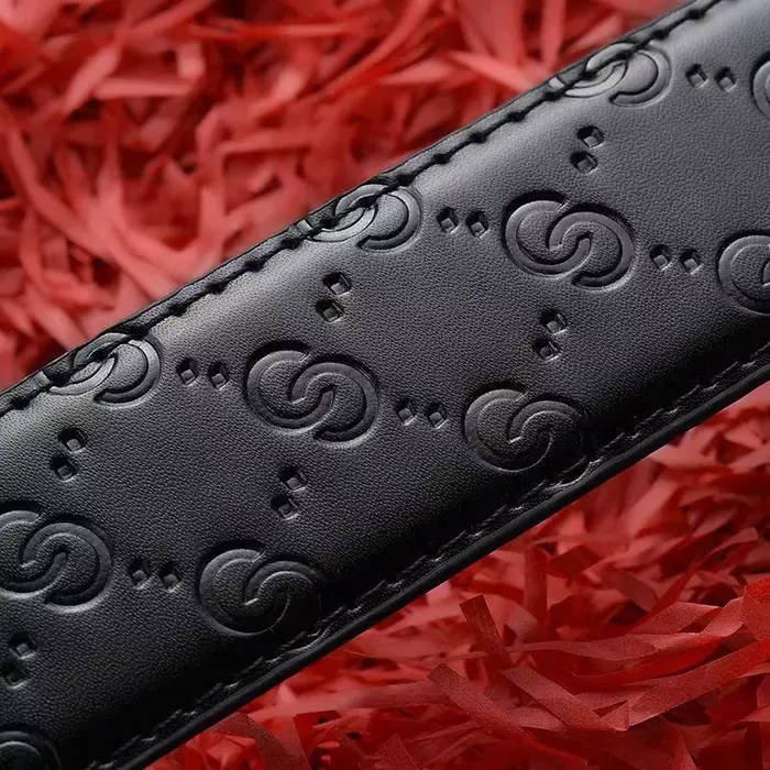 Ceinture Double G en cuir PU pour hommes