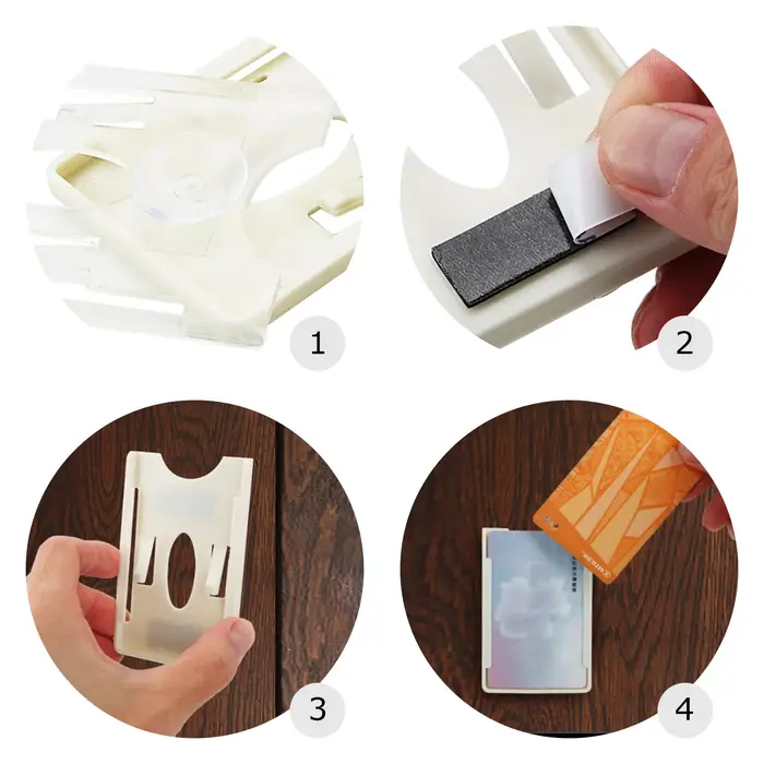 Porte-cartes à ventouse pour pare-brise