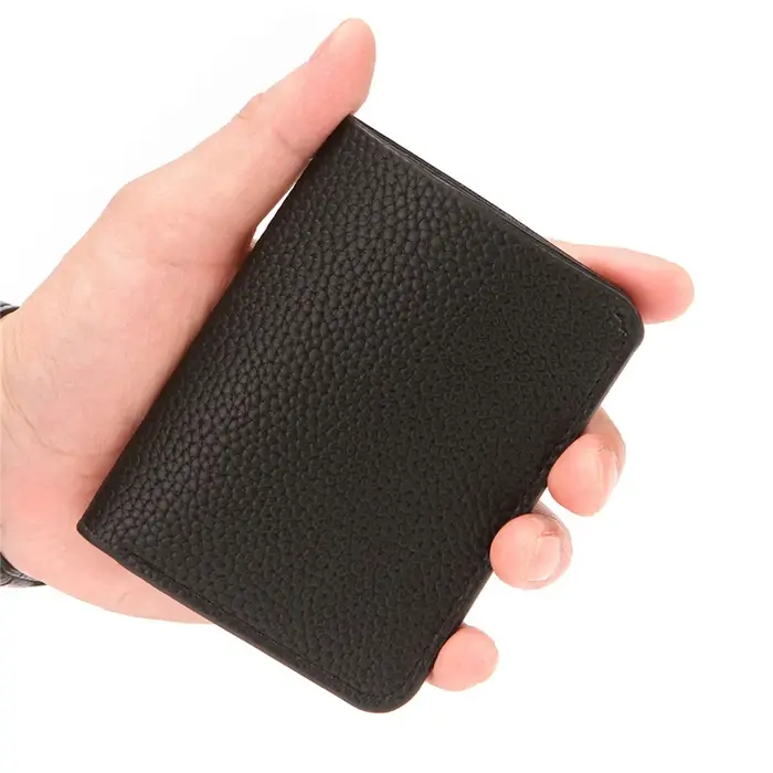Portefeuille court en cuir PU pour hommes