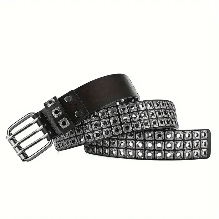 Ceinture à rivets de style punk pour hommes et femmes