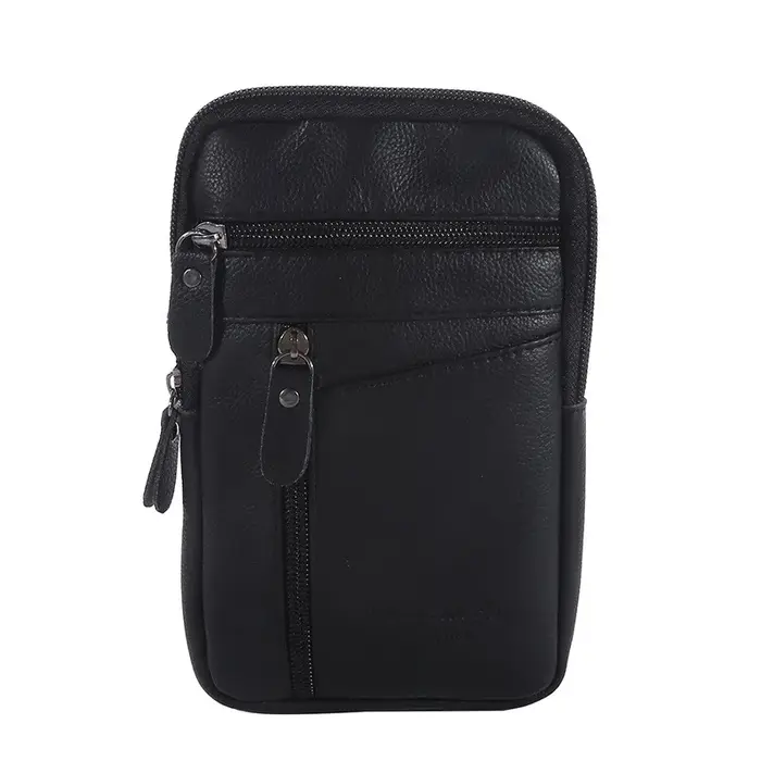 Sac de taille en cuir pour hommes