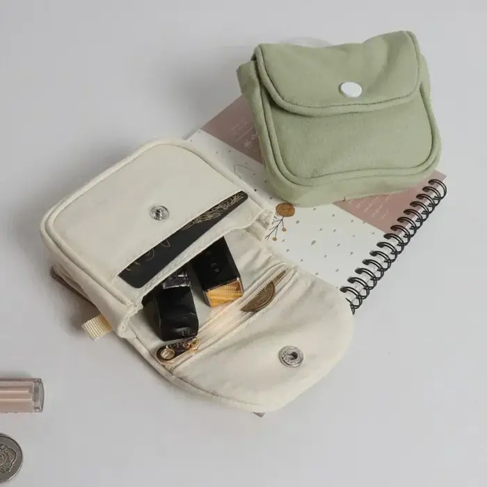 Porte-monnaie Portable de couleur unie
