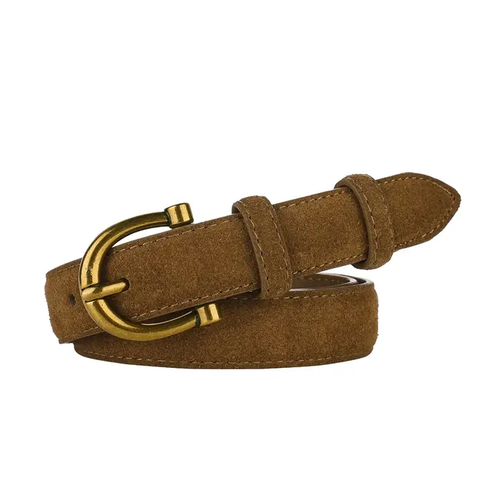 Ceinture en daim de luxe pour femmes