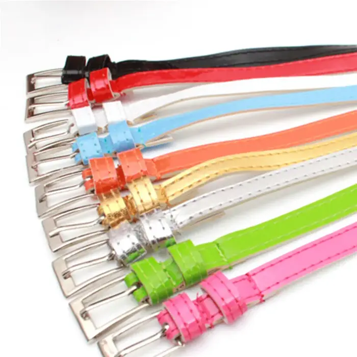 Ceinture fine en cuir pour femme