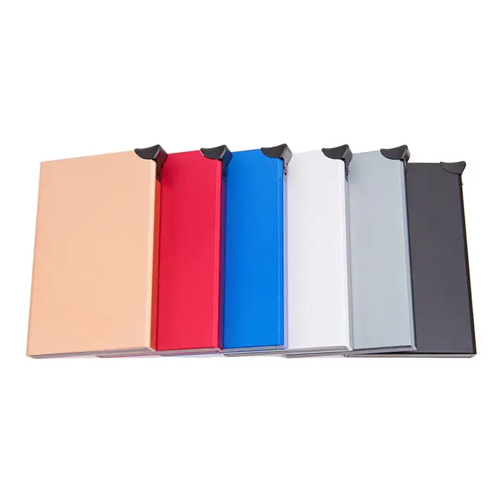 Portefeuille Rfid en aluminium et métal