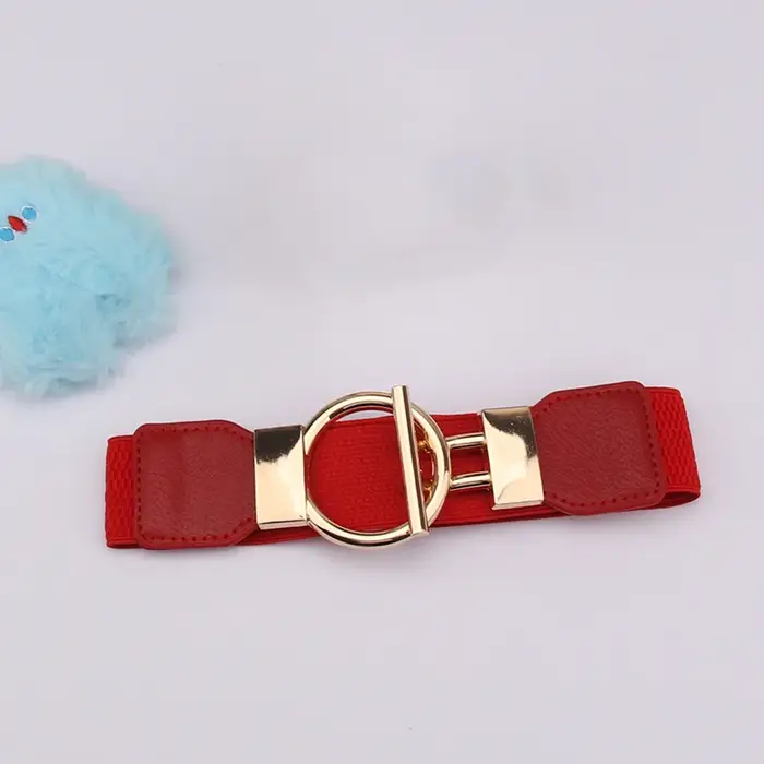 Ceinture à boucle ronde pour femmes