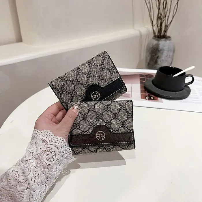 Portefeuille long classique de luxe rétro unisexe