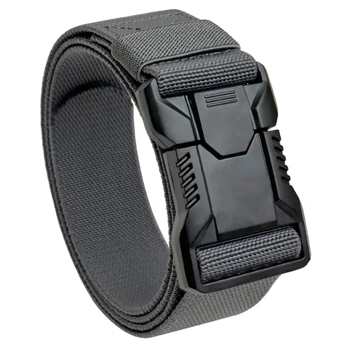 Ceinture tactique à boucle en plastique pour hommes