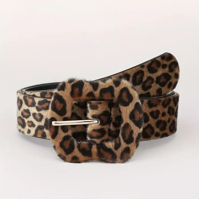 1 ceinture à imprimé léopard pour femme
