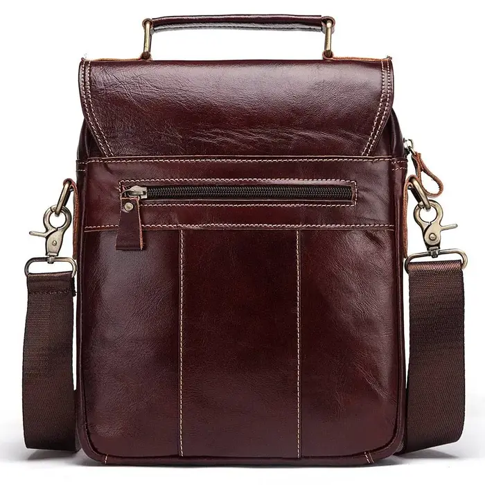 KAVIS nouveau sac à bandoulière en cuir véritable pour hommes sac à bandoulière d'affaires pour homm