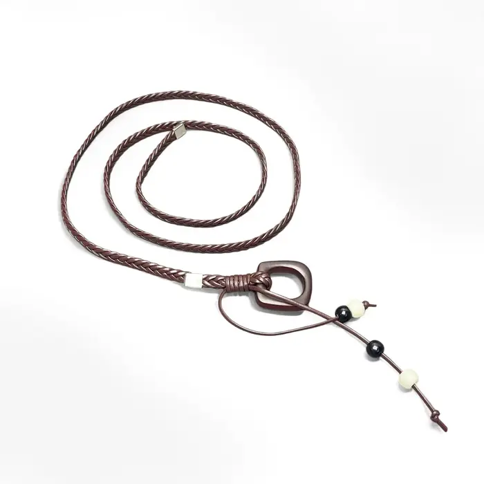 Ceinture fine tressée bohème tendance pour femme – Ceinture polyvalente et originale pour tenues inspirées de la dopamine